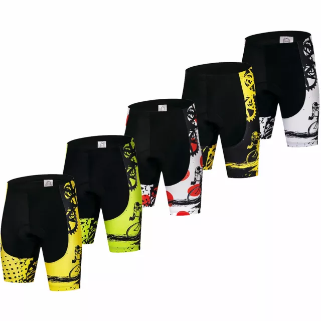 Radlerhose Herren Kurz Radhose Fahrradhose Gepolstert Radshorts Cycling Shorts