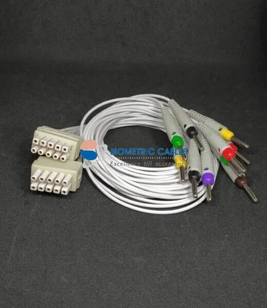 Mortara EKG-Kabel mit 10 Ableitungen (4 mm Banane), kompatibel mit ELI110,...