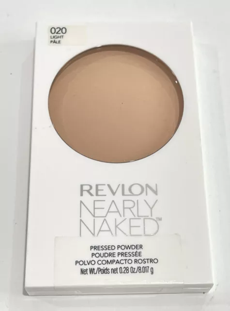 Revlon Nearly Naked Pressed Powder 020 Light 0.28 oz / 8 g