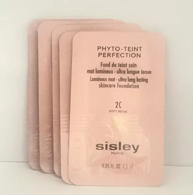 Sisley Phyto-Teint Perfection Foundation Color: 2C SOFT BEIGE 6Samplesx6=9ml