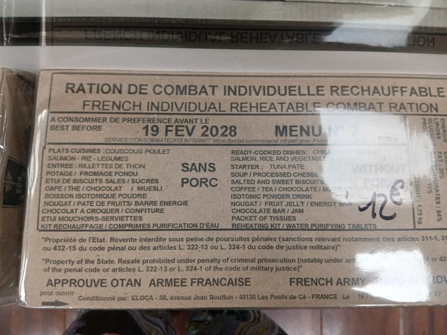 Ration Militaire Sud-Coréenne MRE – Pound Cake 446 Kcal – Survie / Outdoor