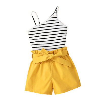 FASHION Bambino Kids per neonate vestiti T-shirt Tops + Shorts Gonne Abiti Set