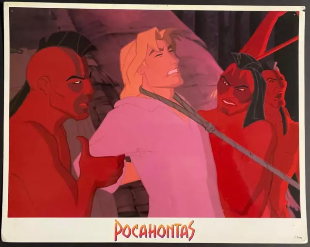 John Smith & American Indians Walt Disney cartoon Pocahontas,1995 lobby card 601