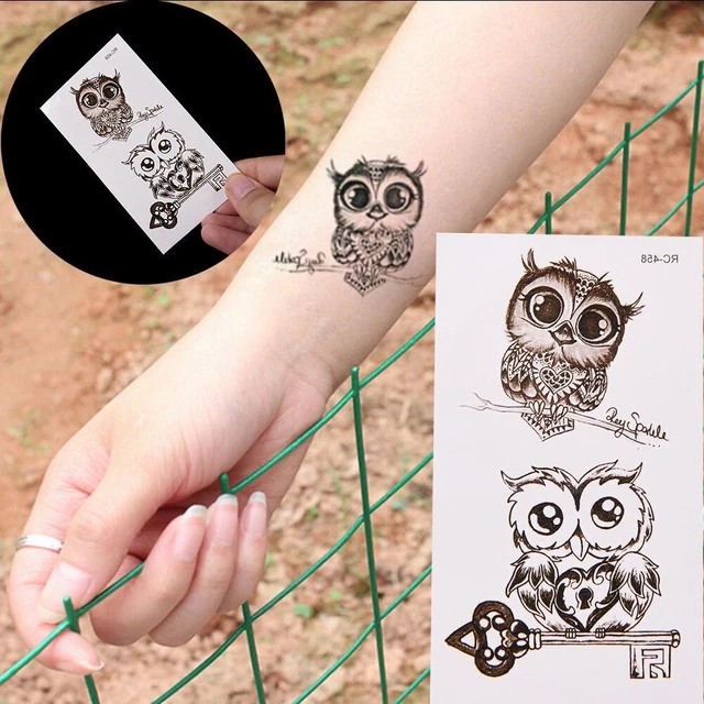 Tatouages Temporaires Flash – Lot De 2 Plumes Noires – Étanches – Cadeau Plage Vacances