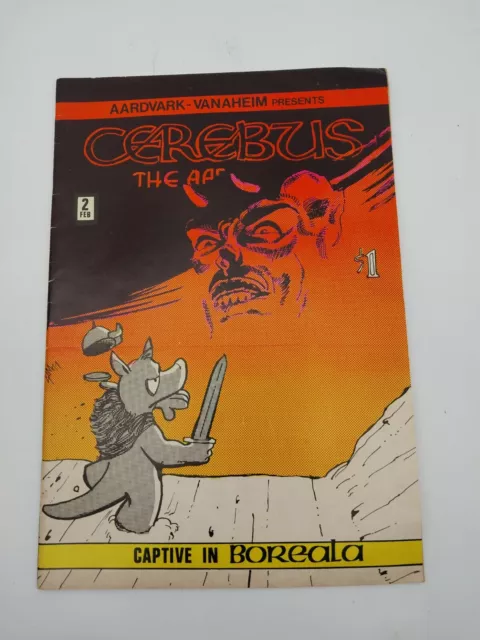 Signed Cerebus the Aardvark #2 1978 2nd Appearance Signature Dave Sims 1st Print