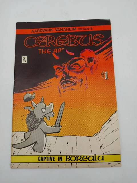 Signed Cerebus the Aardvark #2 1978 2nd Appearance Signature Dave Sims 1st Print