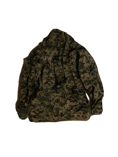 USMC GoreTex Jacket Top Parka MARPAT Woodland Camouflage Size MEDIUM REGULAR !