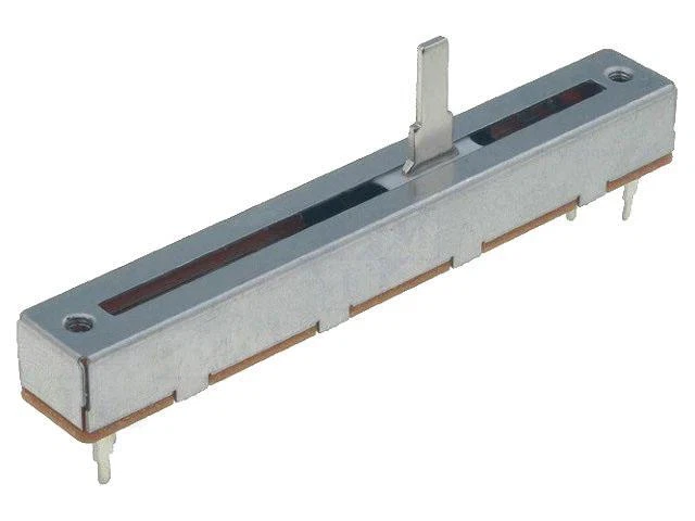 Schiebepotentiometer, mono, 10K&#937;, 500mW, THT, ±20%, linear