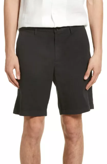 $145 NWOT Men's 36 THEORY Zaine Patton Cotton Shorts In Black