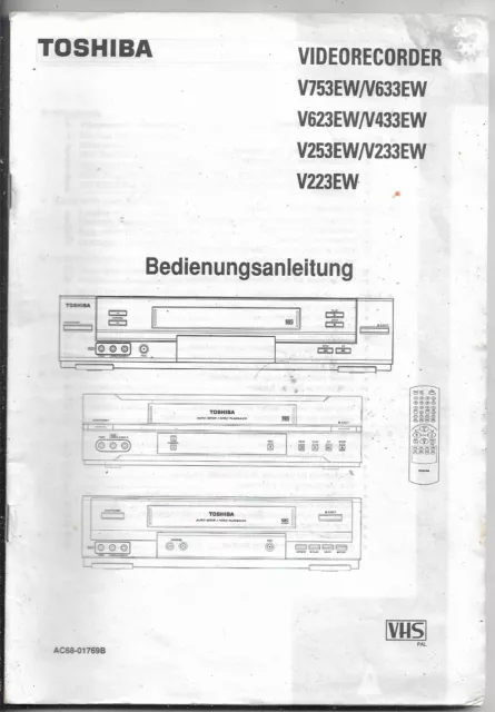 Toshiba V 753 633 623 433 263 233 223 Deutsch Italia manuale d'uso video.