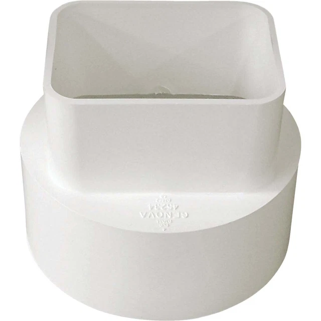 IPEX Canplas 2 In. x 3 In. x 4 In. PVC Downspout Adapter 414432BC Pack of 25