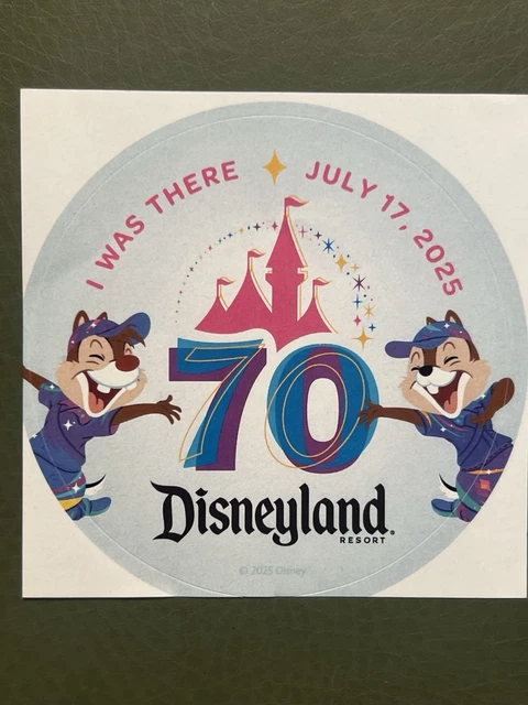 DISNEYLAND 70TH ANNIVERSARY July - Disneyland 70th Anniversary July 17th 2025 Button.webp