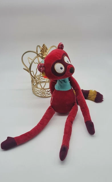 48 - Doudou Peluche Georges Le Lemurien Lilliputiens Rouge Neuf