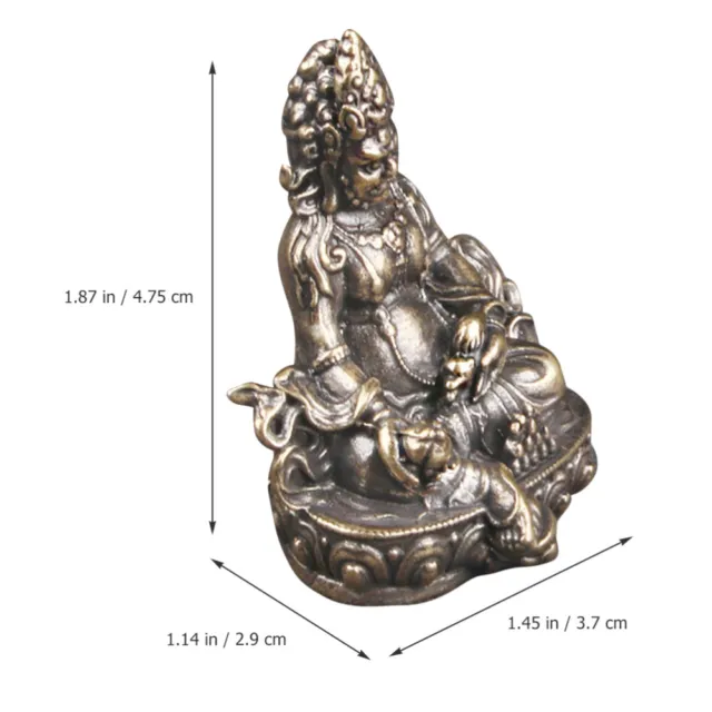 Brass Huang Thai Sitting Buddha Statue Garden Sculptures 3