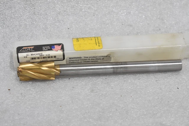 Alvord-Polk Tool 307-1/2" C-Bore Tin Coated Capscrew C-Bore 1/2" Inch Size