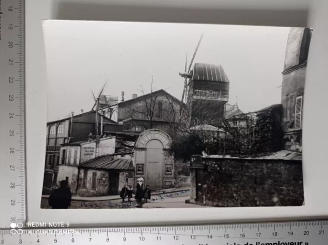 postcard Paris 1900 Les moulins de Montmartre