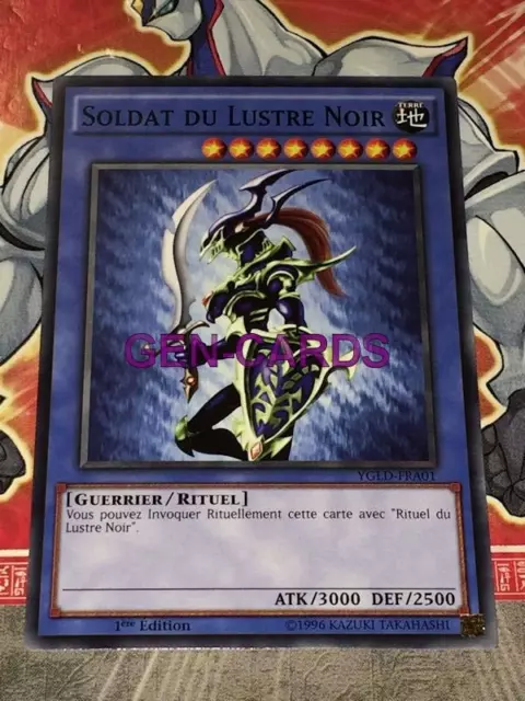 Carte YU GI OH SOLDAT DU LUSTRE NOIR YGLD-FRA01 x 2