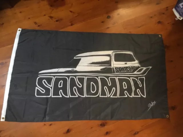 Sandman panelvan sin bin Holden GMH man cave flag banner mancave ideas gift idea
