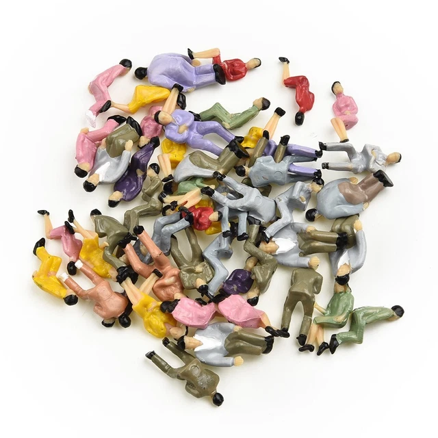 Lot De 50 Figurines De Modélisme à L'échelle 1