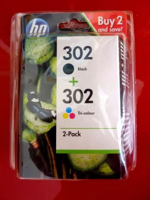 HP 302 - Pack de 2 - noir et 3 couleurs - cartouche d'encre originale  (X4D37AE)