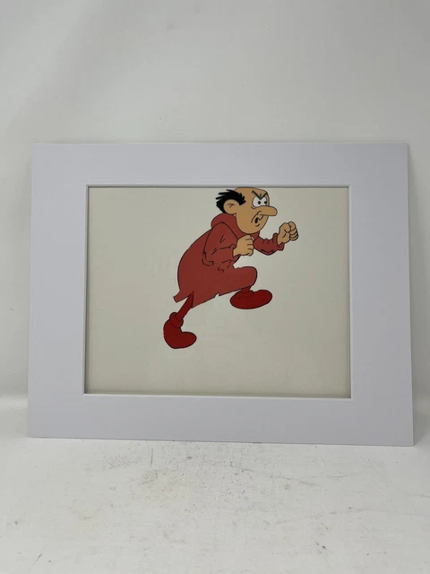 THE SMURFS ORIGINAL ANIMATION PRODUCTION Gargamel CEL HANNA BARBERA ...