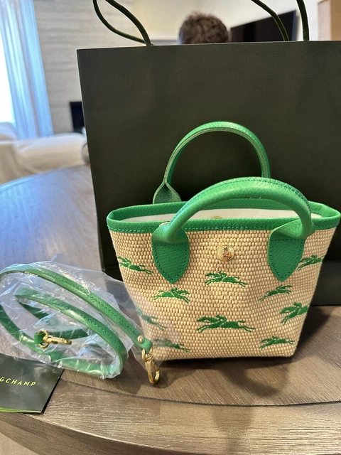 Longchamp Le Pliage Paris-Saint-Tropez Tote Mini Basket Bag Crossbody ~NWT~