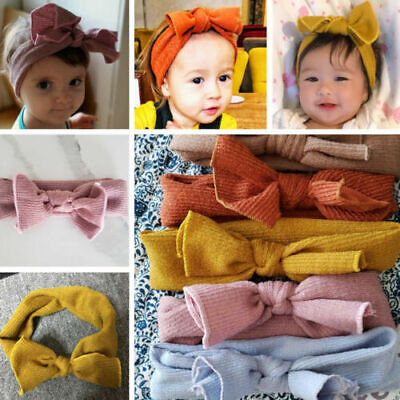 Hairband Head Wrap Infant Baby Girl Turban Princess Bow Knot Newborn Headband
