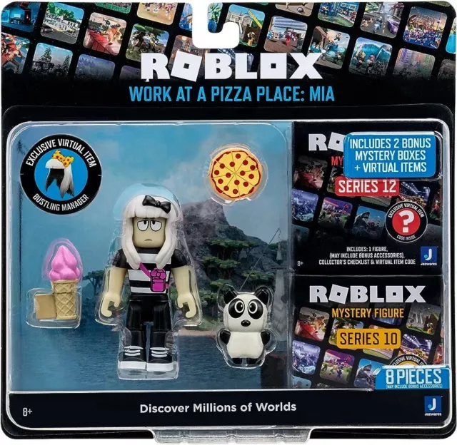 FIGURINE ARTICULÉE ROBLOX WORK PIZZA PLACE MIA Series 10 12 Mystery Box
