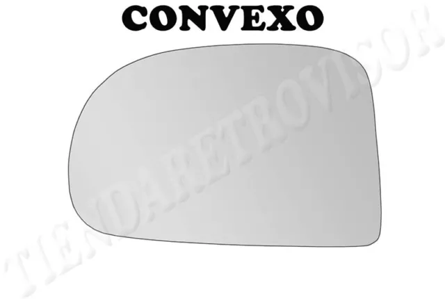 CRISTAL RETROVISOR PARA HYUNDAI ATOS CONVEXO Izquierdo(Conductor)