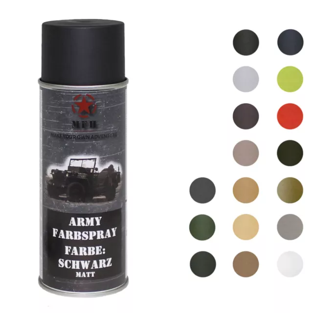 MFH Farbspray Army matt 400 ml BW Spraydose Armee Lack Militärfarbe Tarnfarbe