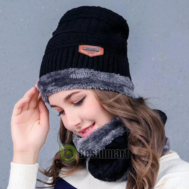 Gorros Gorras De Invierno Para Hombre y  Mujer Sombrero El Frio Bufanda De Moda