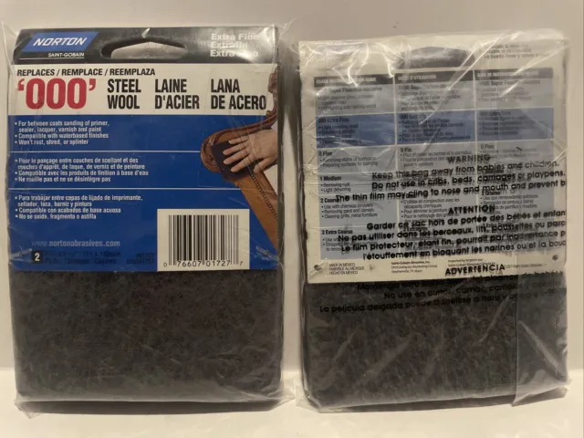 Norton - Sanding Wool Pad - Extra Fine - 2 Pack