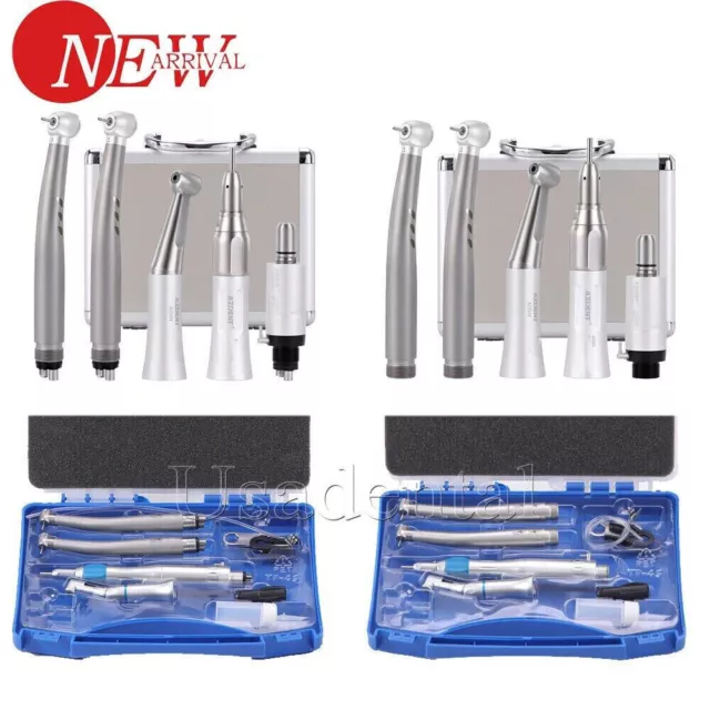 Estilo NSK Dental LED alta y baja velocidad/Kit Pieza de Mano Turbina 2/4Agujero