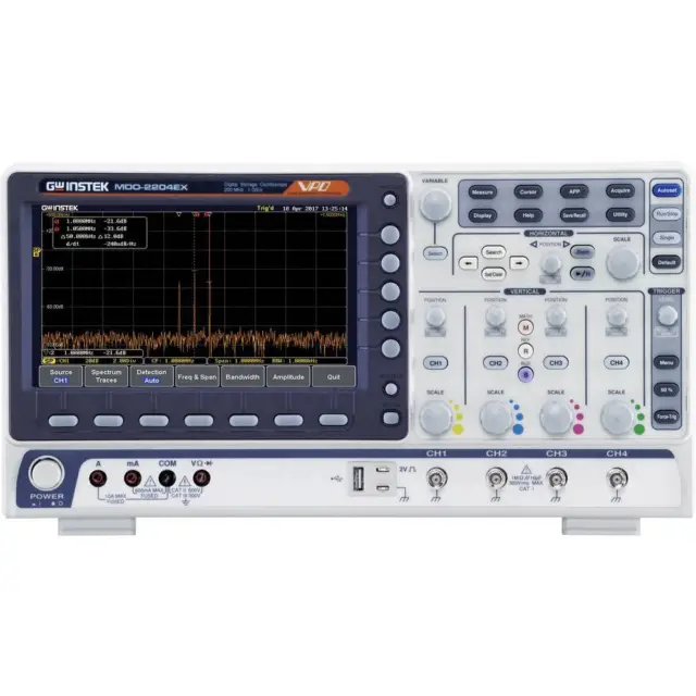 Oscilloscope numérique GW Instek MDO-2204EX 200 MHz 1 Géch/s 10 Mpts 8 bits