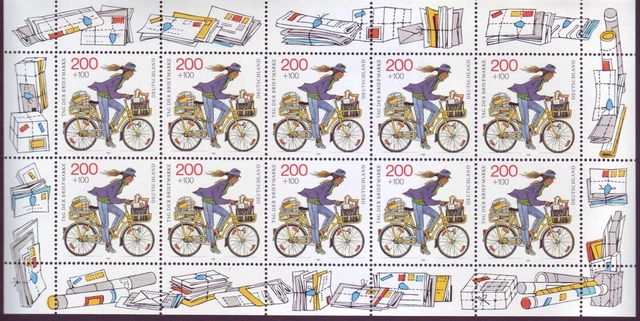 Bund 1814 10er Bogen Tag der Briefmarke 200 Pf postfrisch