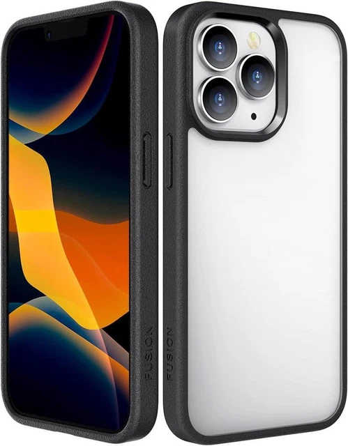 Tough Fusion Case for iPhone 13 Pro Max 2021 Shock Absorption Rubber - Black