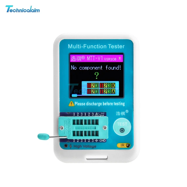 MTTV1 MULTIFUNCTION TRANSISTOR Tester For Diode Capacitor Resistor