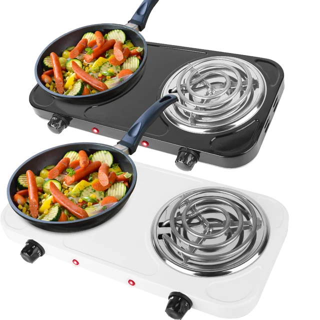 ELECTRIC HOT PLATE Camping Stove Single/Dual Burner Portable Travel RV