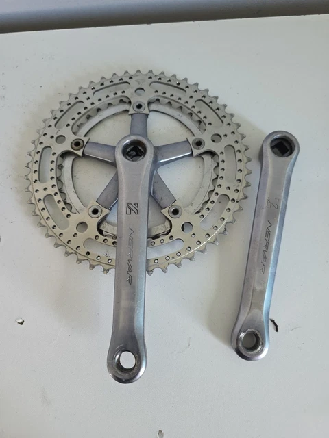 Pédalier Triple NERVAR 52/42/32 Alu Pour Vélo De Route Vintage, Fabriqué En France
