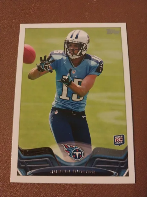 2013 Justin Hunter Topps Nfl Rookie Card Rc #248 Tennessee Titans Vols