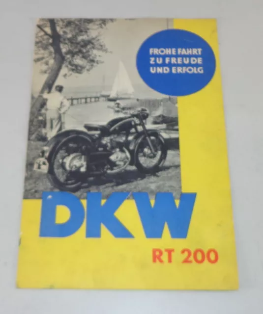 Prospetto Auto Union DKW Rt 200 Stand 10/1952