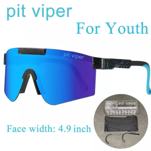 Sunglasses Youth for Age 6-18 Boys and Girls Face Width 125 Mm/ 4.9 Inch Mtb Cyc