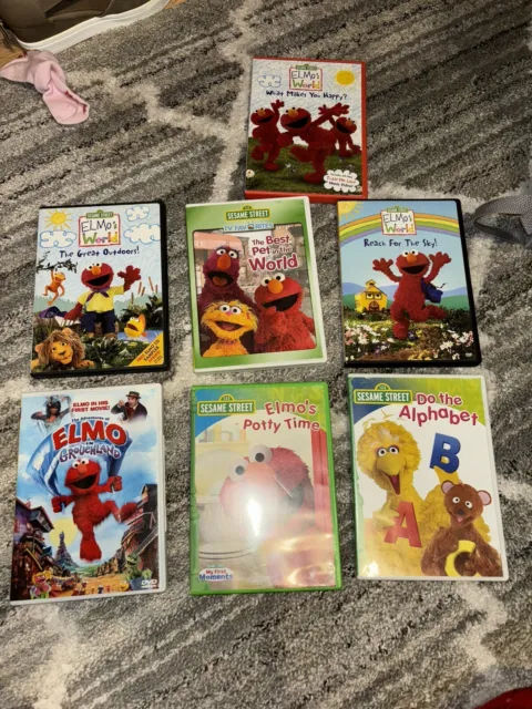 LOT OF 7 Sesame Street DVDs And 3 Baby Eisntein DVD’s,pre Owned Good ...