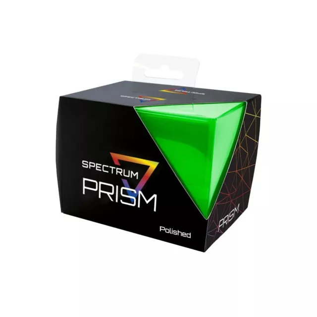 BCW Card Deck Box Spectrum Prism Plastic Case MTG Pokemon Storage Lime Green New