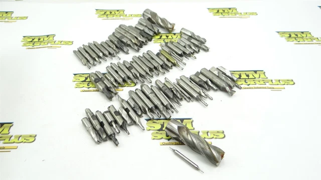 Large Lot Of Hss Hsco Double End Mills 3/64" To 25/32" *Read Description*