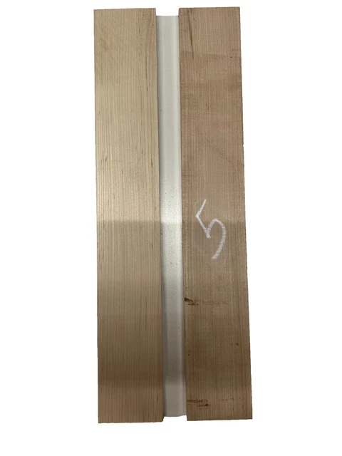 2 Pack, Hard maple Thin Stock Lumber Board-Wood Blanks 18" x 2-3/4" x 1/2", #05