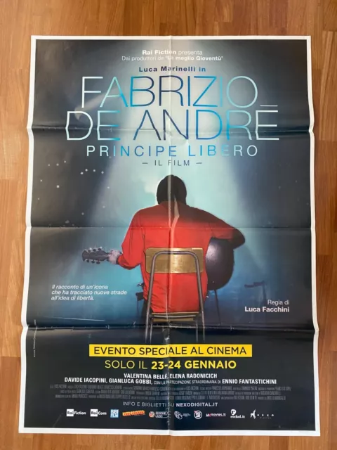 GG Manifesto,Poster,2F,Fabrizio De André Principe libero,Marinelli,Facchini 2018