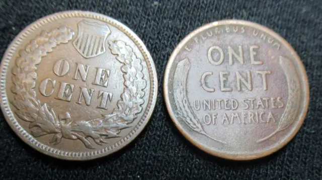 Indian Head Cent Penny Wheat Cent Pennies From Estate Auction Collection Lot