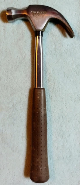 Vintage True Temper A13 "Rocket" Curved Claw Framing Hammer, Brown Handle