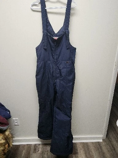 SKYR Puffer Overalls One Piece Bib Ski Snow BlueMen's Size Large VTG